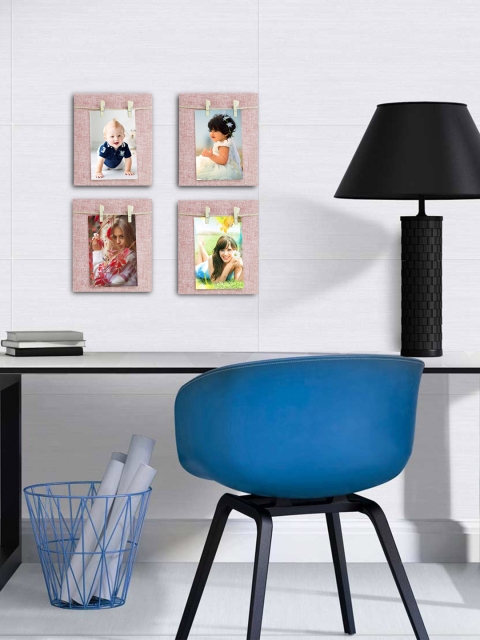 

Story@Home Set of 4 Pink Wall Mount Photo Frames