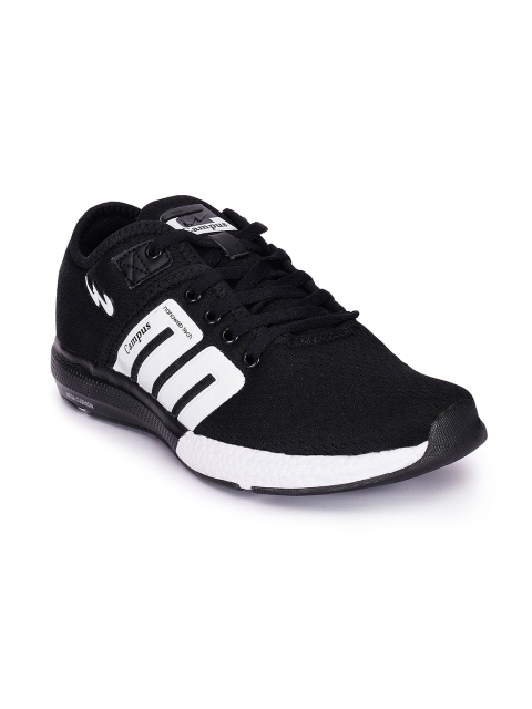 

Campus Men Battle Black Running Shoes