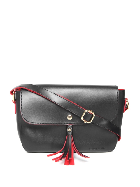 

Kanvas Katha Black Solid Sling Bag