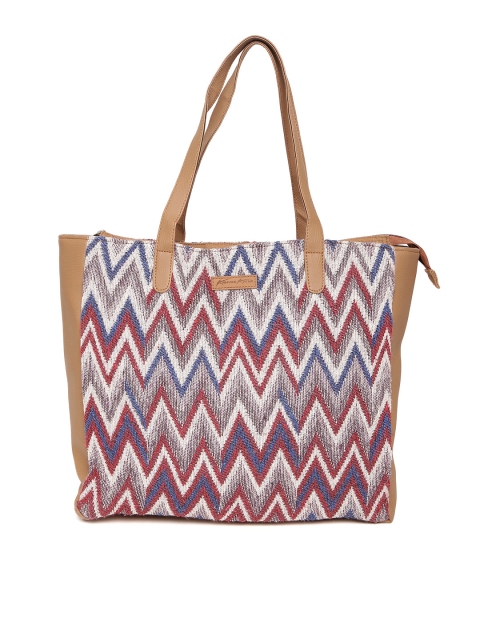 

Kanvas Katha Red & Blue Textured Shoulder Bag