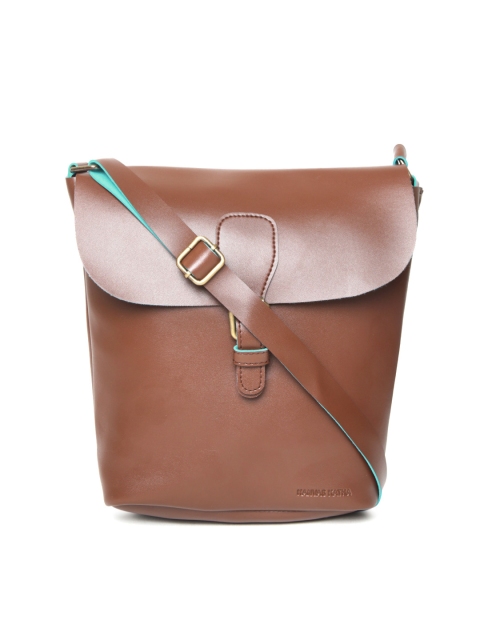 

Kanvas Katha Brown Solid Sling Bag