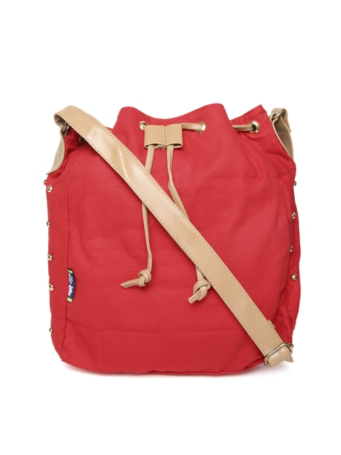 

Kanvas Katha Red Solid Sling Bag