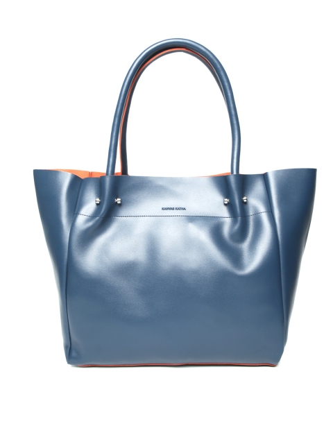 

Kanvas Katha Navy Blue Solid Shoulder Bag