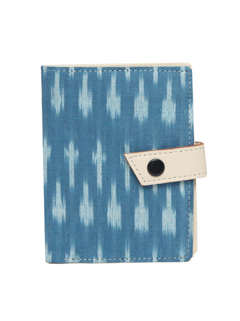 

Kanvas Katha Women Blue Self Design Two Fold Wallet