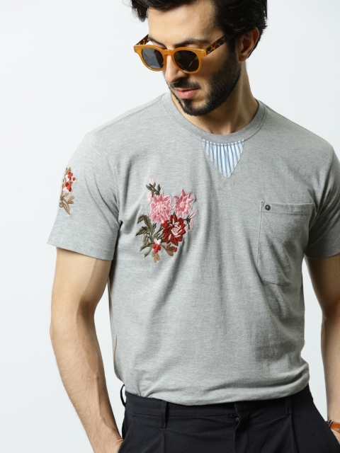 

Mr Bowerbird Men Grey Precious Embroidered Tee