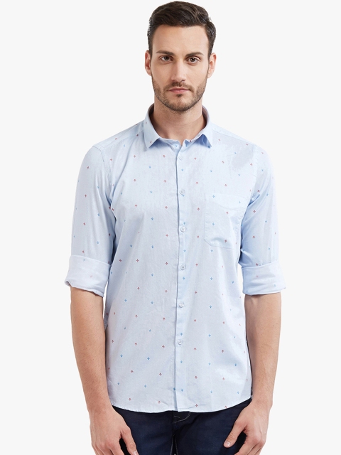 

Lawman pg3 Men Blue Slim Fit Printed Casual Shirt