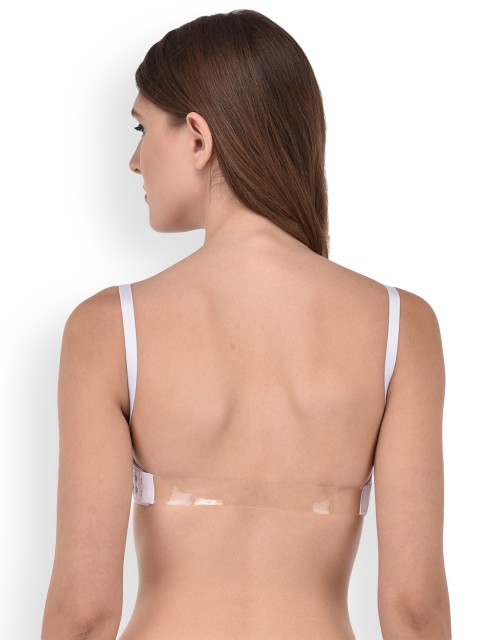 

PrettyCat White Solid Underwired Heavily Padded Push-Up Bra