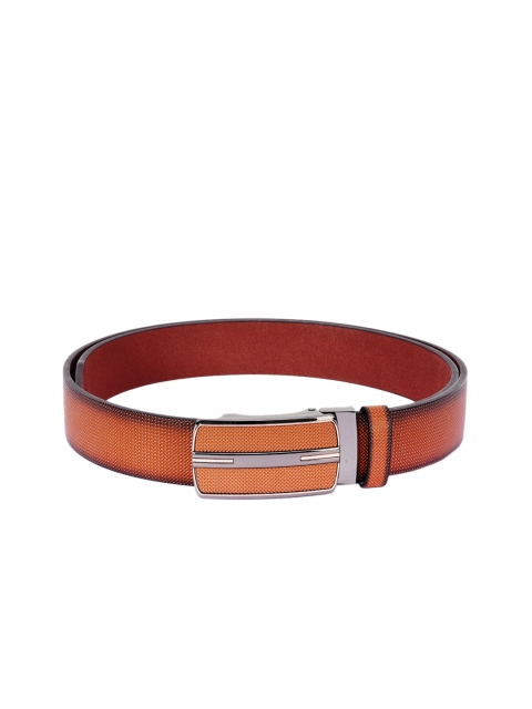 

BuckleUp Men Tan Solid Leather Belt