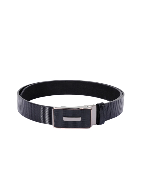 

BuckleUp Men Black Solid Leather Belt