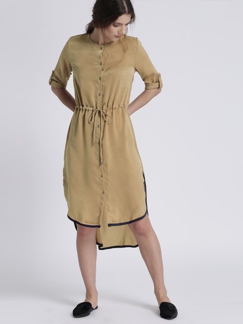 

Chemistry Women Mauve Solid Shirt Dress