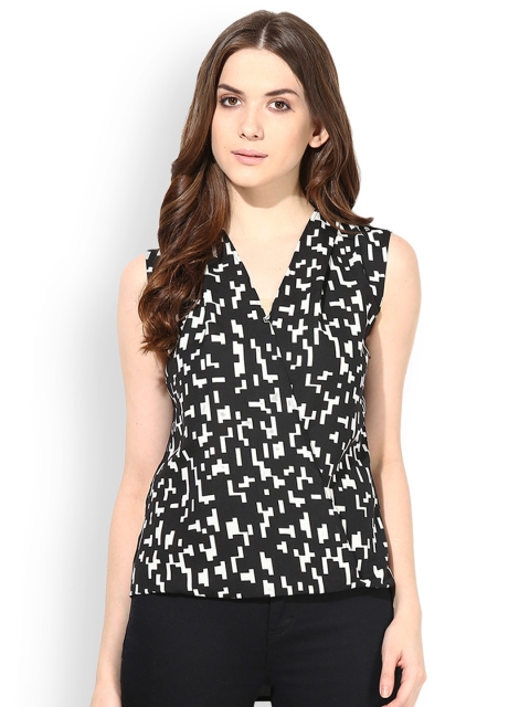 

The Vanca Women Black Printed Top