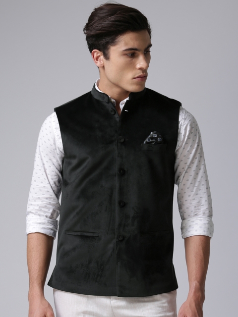 

True Blue Black Nehru Jacket