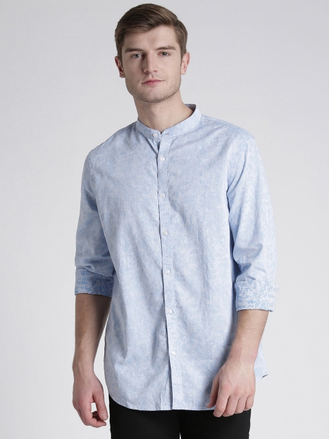 

Splash Men Blue Slim Fit Printed Casual Shirt