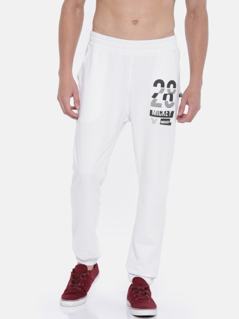 

Kook N Keech Disney Men White Solid Straight Fit Joggers