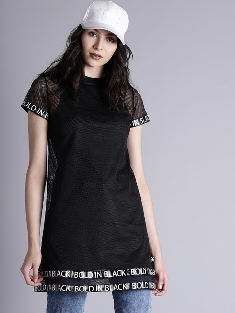 

Kook N Keech Women Black Self-Design Top