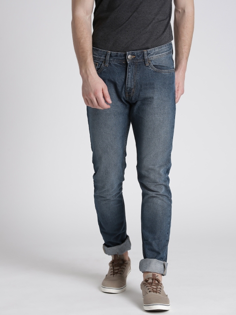 

Splash Men Navy Slim Fit Low-Rise Clean Look Jeans, Navy blue