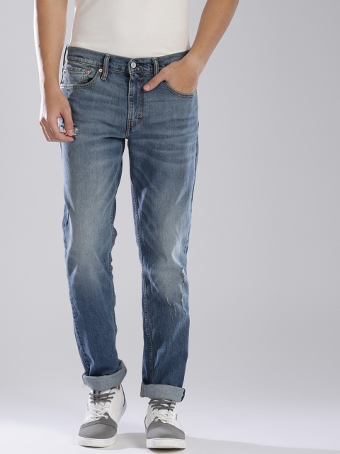 

Levis Men Blue 511 Slim Fit Low-Rise Mildly Distressed Stretchable Jeans
