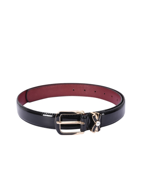 

BukleUp Women Black Synthetic Leather Belt