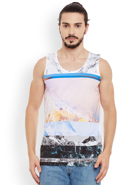 

Wear Your Mind Men Off-White Printed Round Neck T-shirt