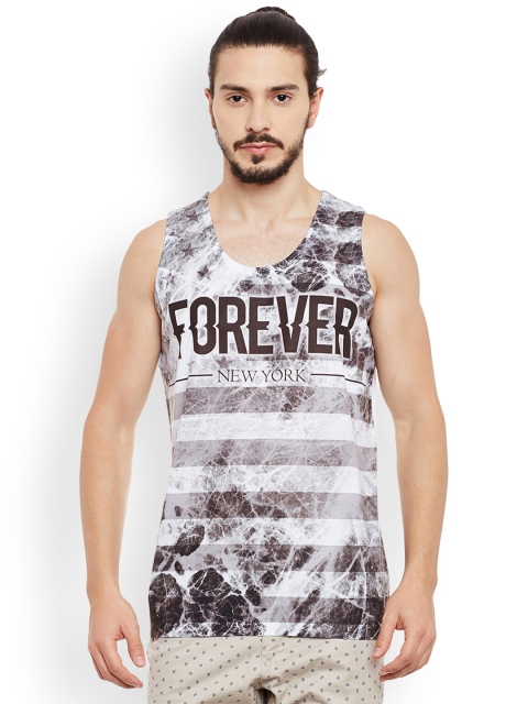 

Wear Your Mind Men Grey Printed Round Neck T-shirt