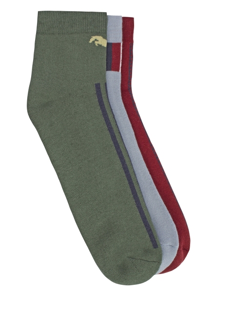 

JUMP USA Men Pack of 3 Ankle-Length Socks, Multi