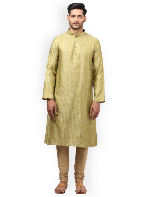

Ethnix by Raymond Men Green Self-Design Kurta