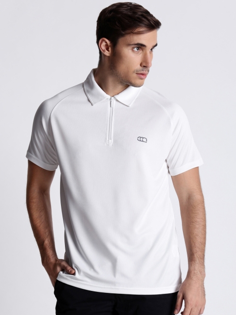 

Ajile by Pantaloons Men White Solid Polo Collar T-shirt