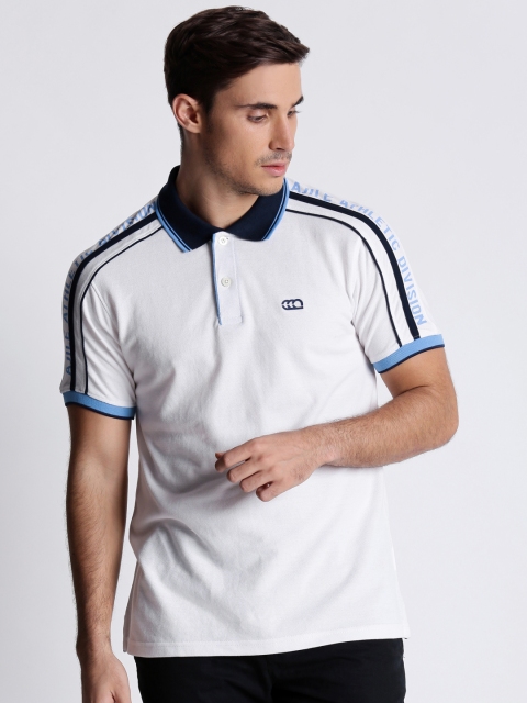 

Ajile by Pantaloons Men White Solid Polo Collar T-shirt