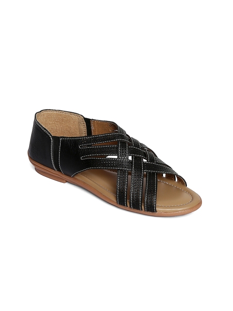 

Marc Loire Women Black Solid Open Toe Flats