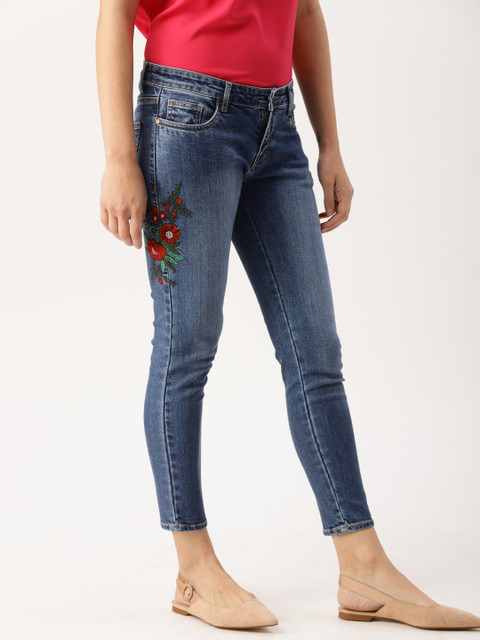 

DressBerry Women Blue Mid-Rise Clean Look Stretchable Jeans