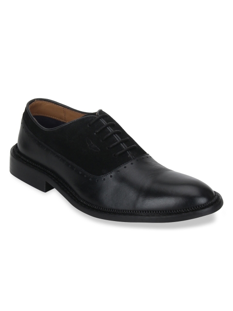 

Park Avenue Men Black Formal Leather Oxfords