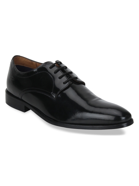

Park Avenue Men Black Formal Leather Derbys
