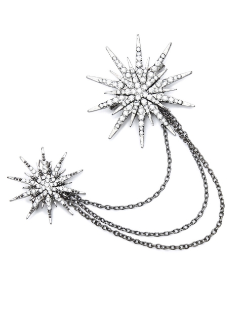 

Alvaro Castagnino Silver-Toned Brooches for Men, Metallic