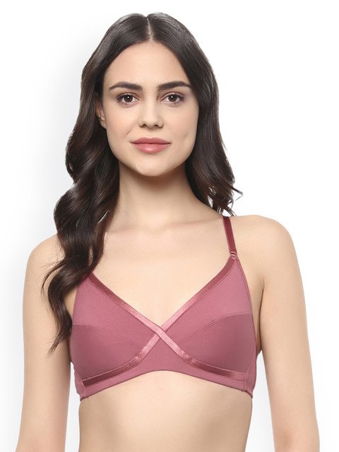 

Soie Mauve Solid Non-Wired Non Padded Everyday Bra CB-401NUTMEG