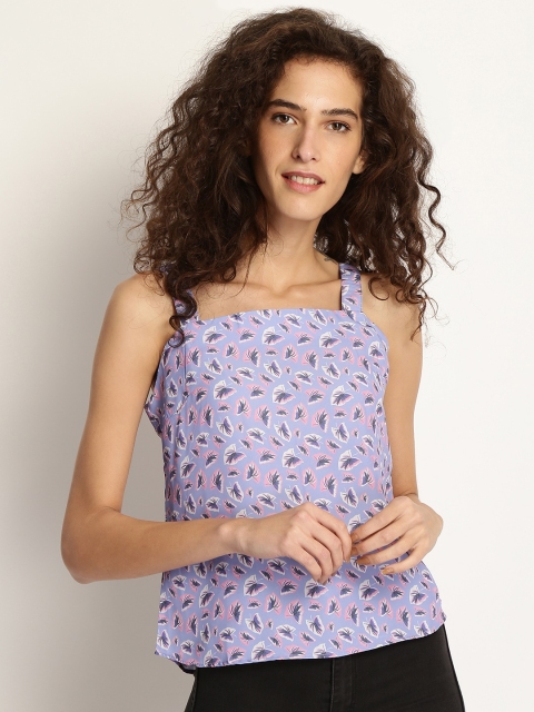 

Marie Claire Women Lavender Printed Top