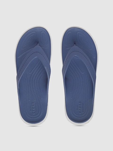 

Crocs Unisex Blue Solid Thong Flip-Flops