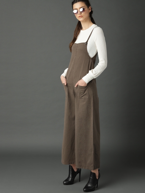 

Roadster Women Grey Solid Dungarees