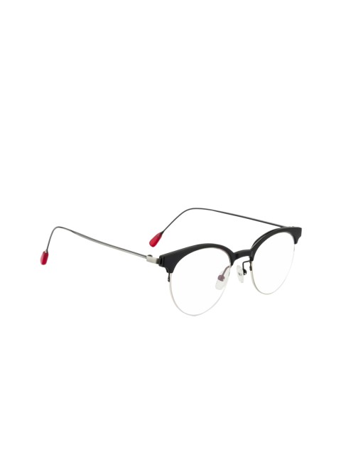 

Ted Smith Women Black Solid Half Rim Cateye Frames
