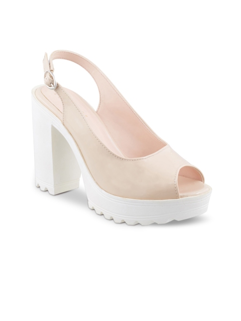 

Wet Blue Women Beige Solid Peep Toes
