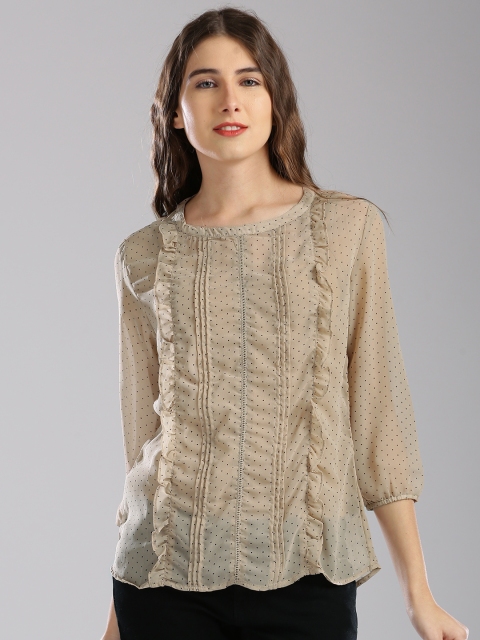 

Bossini Women Beige Printed Top