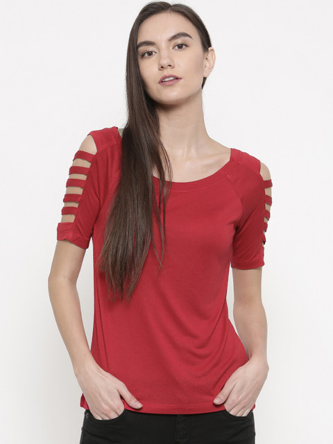 

CODE by Lifestyle Women Red Solid Top