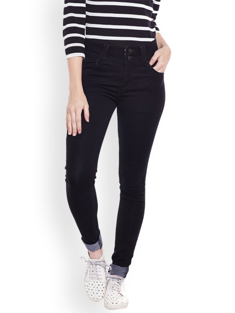 

Devis Women Black Skinny Fit Mid-Rise Clean Look Jeans