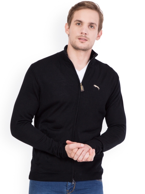 

JUMP USA Men Black Solid Front-Open