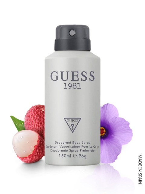 

GUESS Men 1981 Deodorant Body Spray 150 ml, Silver