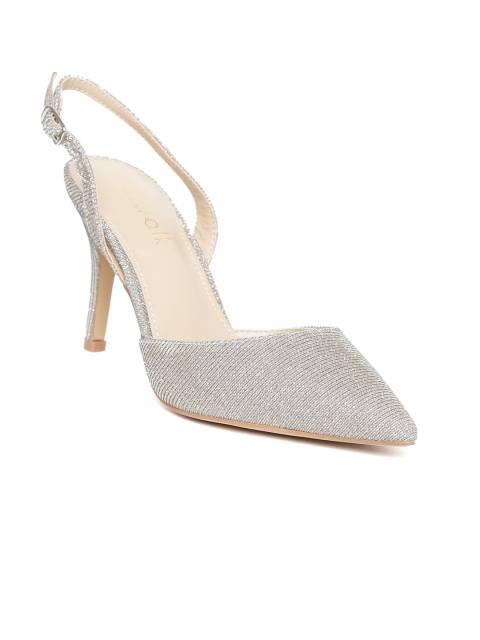 

Catwalk Women Silver-Toned Embellished Pumps