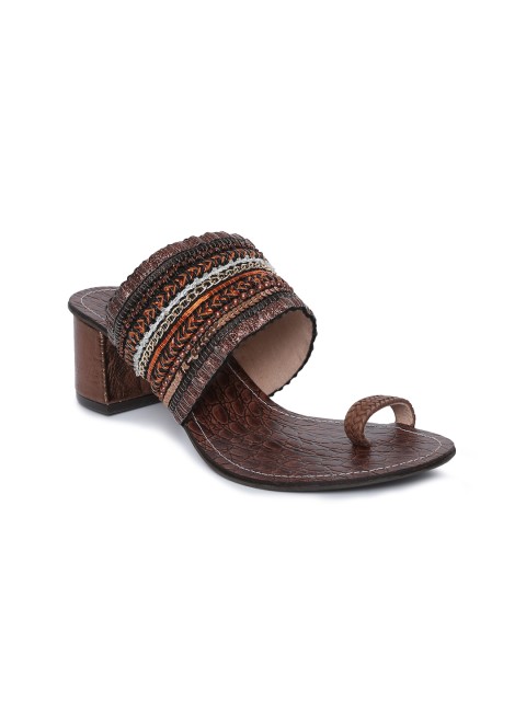 

Catwalk Women Copper Brown Open Toe Heels
