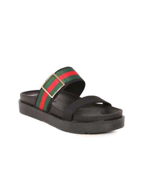 

Catwalk Women Black Synthetic Open Toe Flats