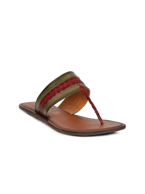 

Catwalk Women Brown Solid Leather T-Strap Flats