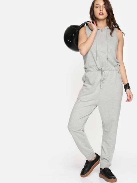 

Roadster Grey Solid Basic Jumpsuit