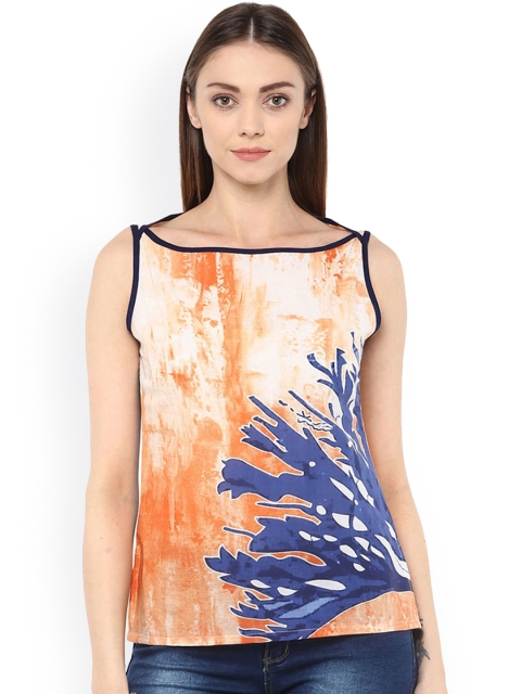 

Jaipur Kurti Women White Printed Top